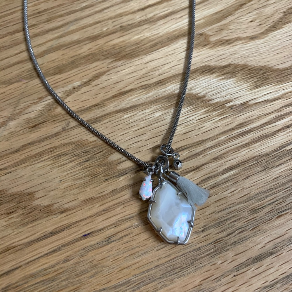 NWOT Kendra Scott White Charm Necklace